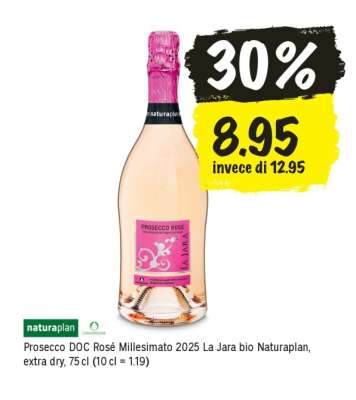 Prosecco DOC Rosé Millesimato 2025 La Jara bio Naturaplan