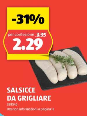 SALSICCE DA GRIGLIARE