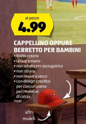 CAPPELLINO OPPURE BERRETTO PER BAMBINI