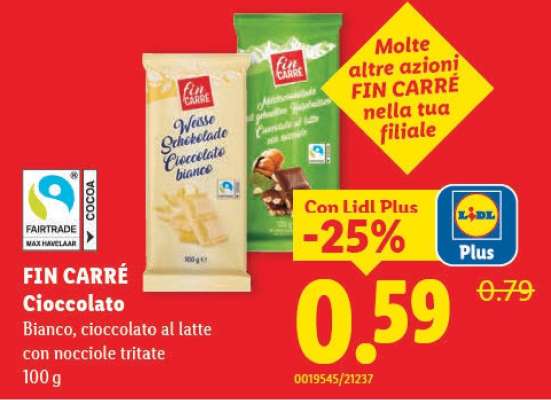FIN CARRÉ Cioccolato