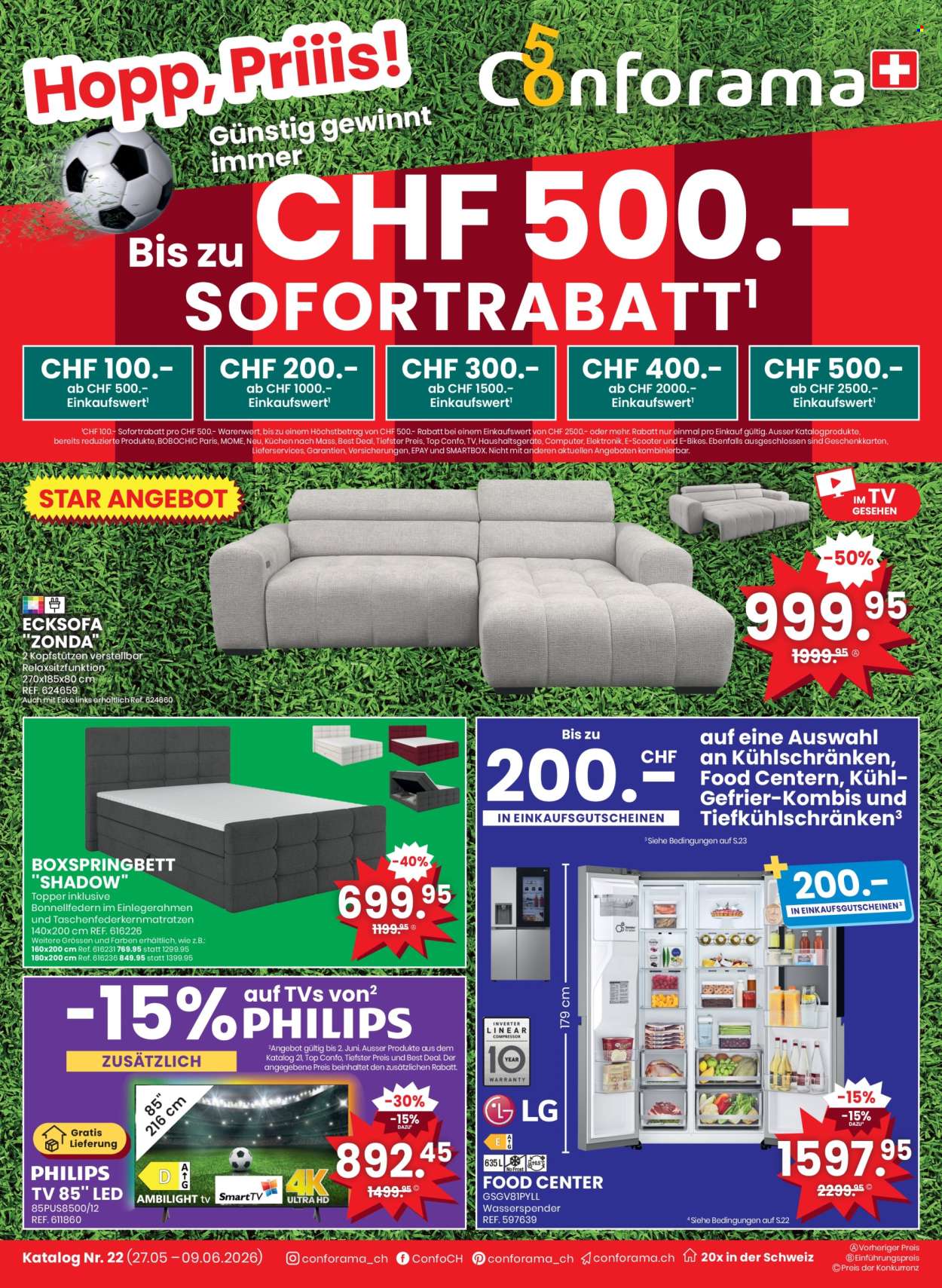 Volantino Conforama - 27.5.2026 - 9.6.2026. Pagina 1. Pagina 1