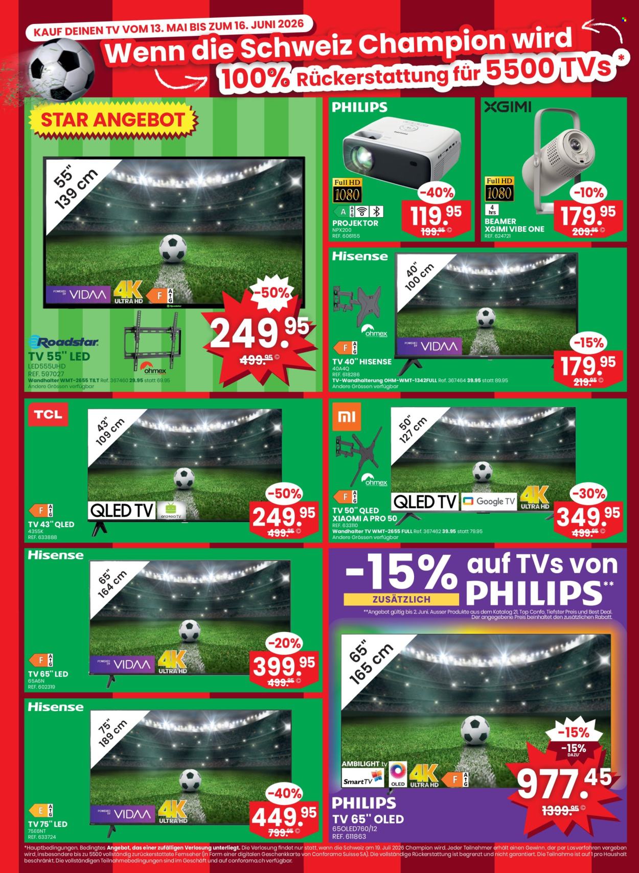 Volantino Conforama - 27.5.2026 - 9.6.2026. Pagina 4. Pagina 4