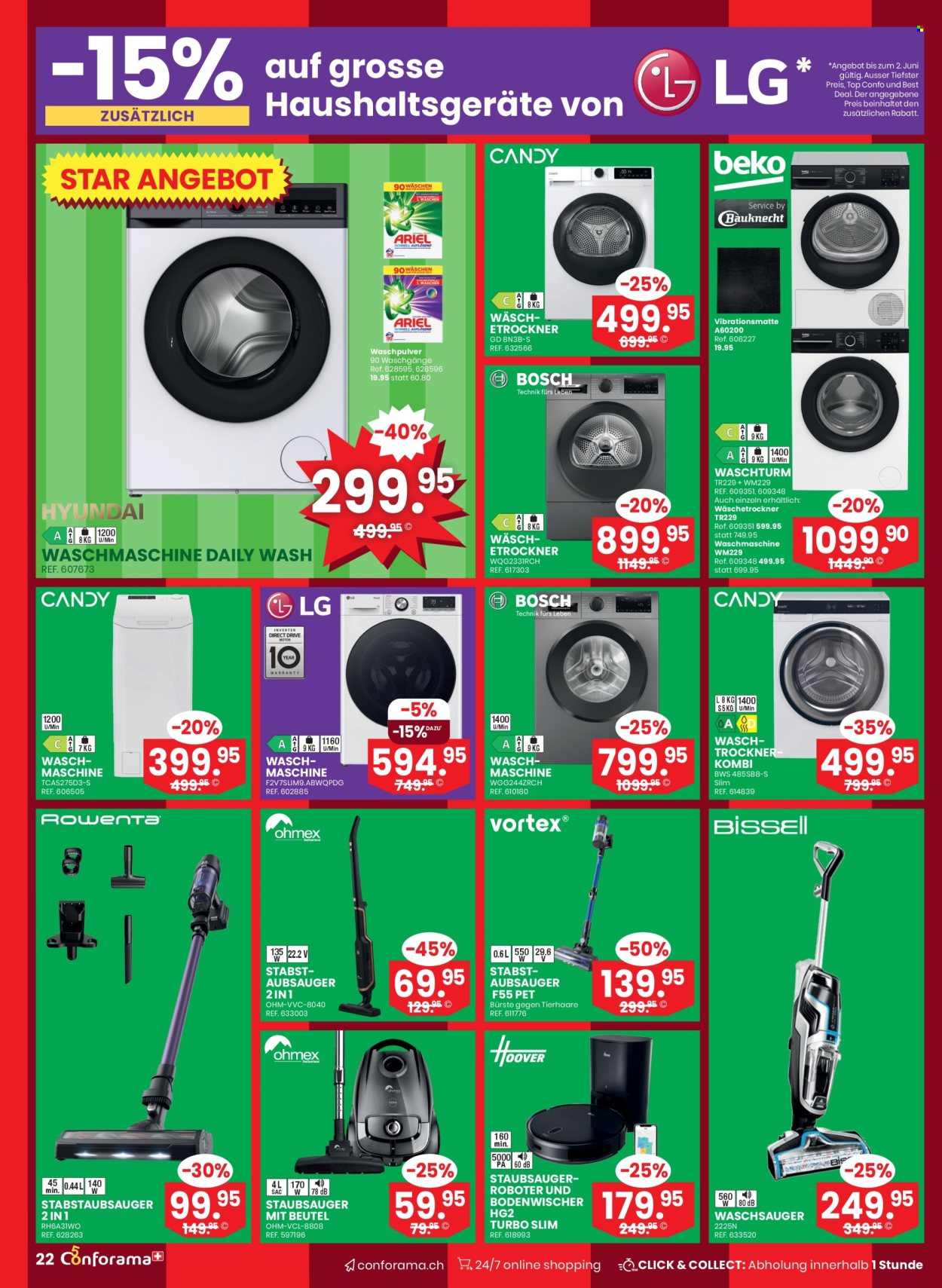 Volantino Conforama - 27.5.2026 - 9.6.2026. Pagina 22. Pagina 22