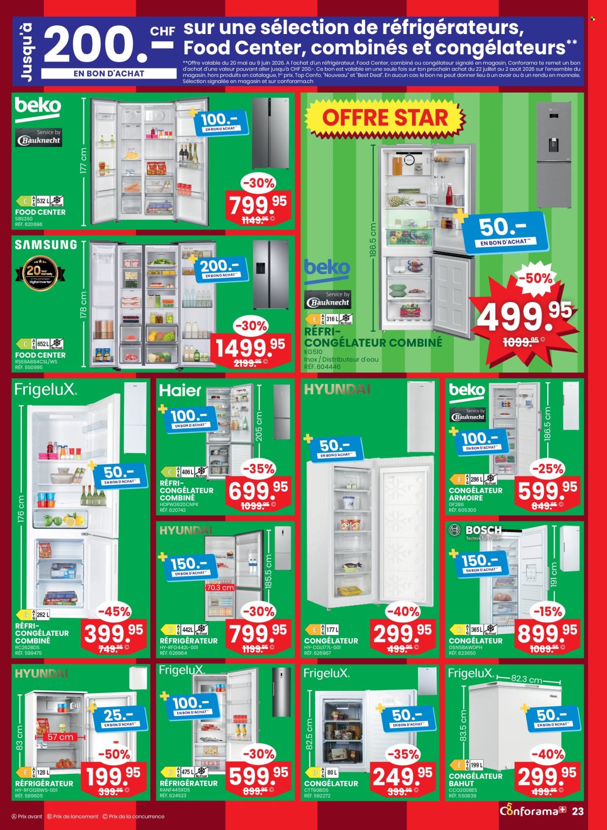 Volantino Conforama - 27.5.2026 - 9.6.2026. Pagina 23. Pagina 23