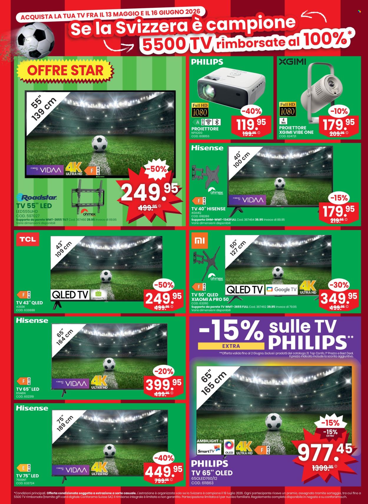 Volantino Conforama - 27.5.2026 - 9.6.2026. Pagina 4. Pagina 4