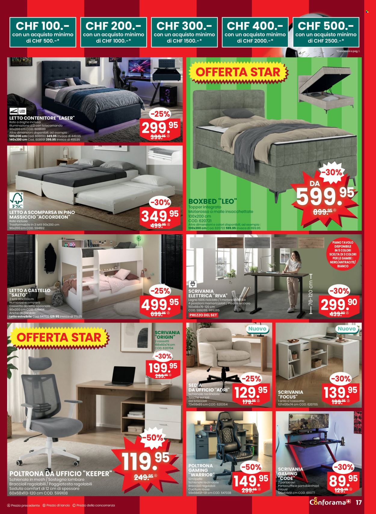 Volantino Conforama - 27.5.2026 - 9.6.2026. Pagina 17. Pagina 17