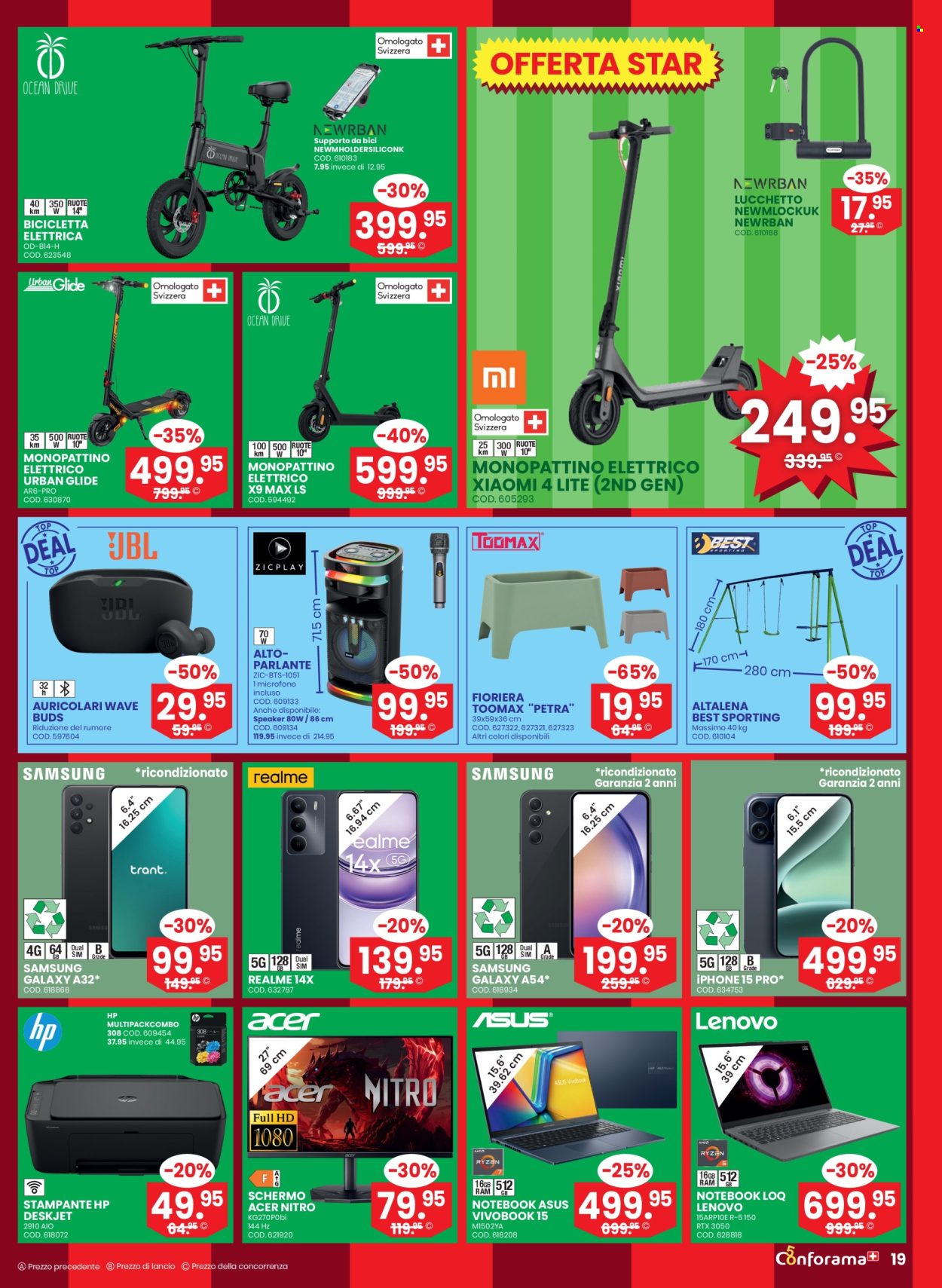 Volantino Conforama - 27.5.2026 - 9.6.2026. Pagina 19. Pagina 19