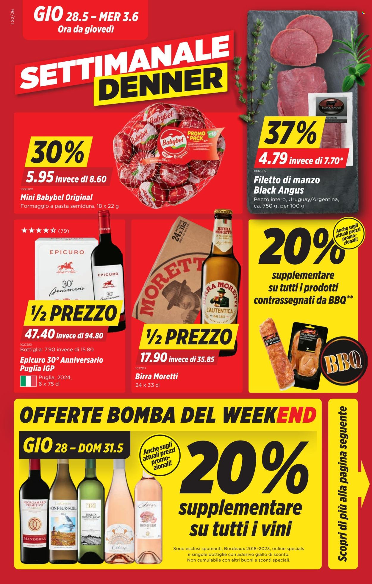 Volantino Denner - 28.5.2026 - 3.6.2026. Pagina 1. Pagina 1