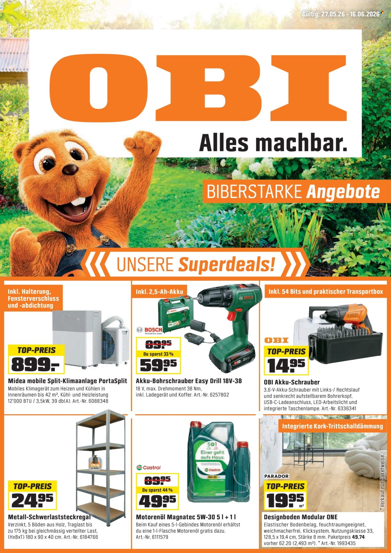 Volantino OBI - 27.5.2026 - 16.6.2026. Pagina 1. Pagina 1