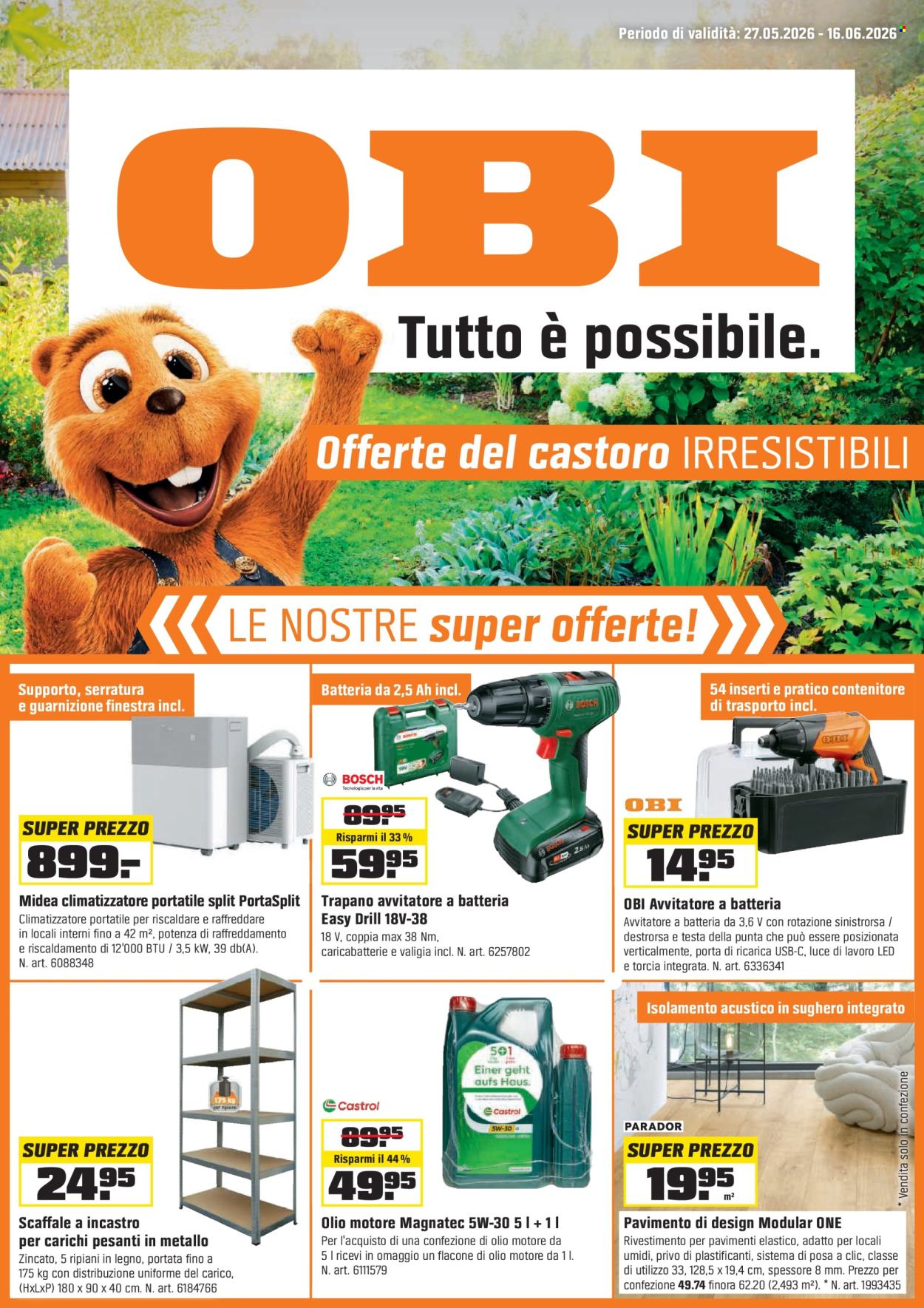 Volantino OBI - 27.5.2026 - 16.6.2026. Pagina 1. Pagina 1
