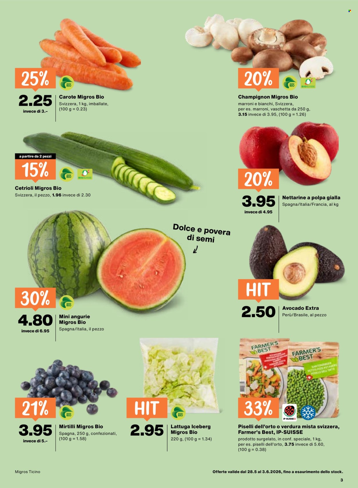 Volantino Migros - 28.5.2026 - 3.6.2026. Pagina 3. Pagina 3