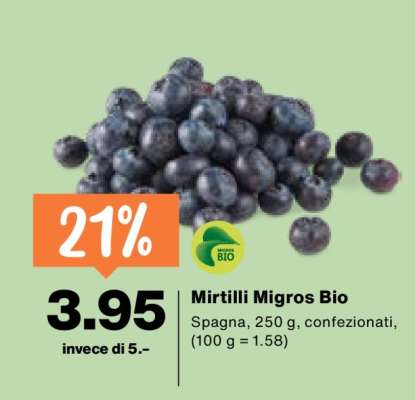 Mirtilli Migros Bio