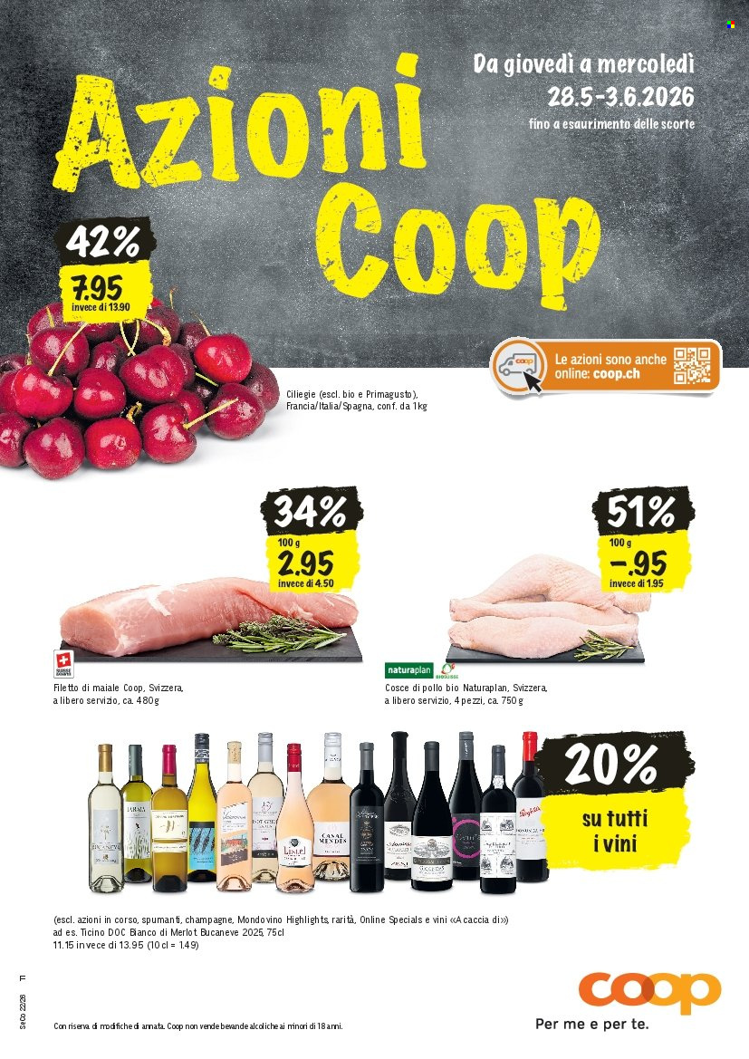 Volantino Coop - 28.5.2026 - 3.6.2026. Pagina 1. Pagina 1