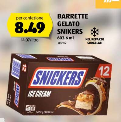 BARRETTE GELATO SNIKERS