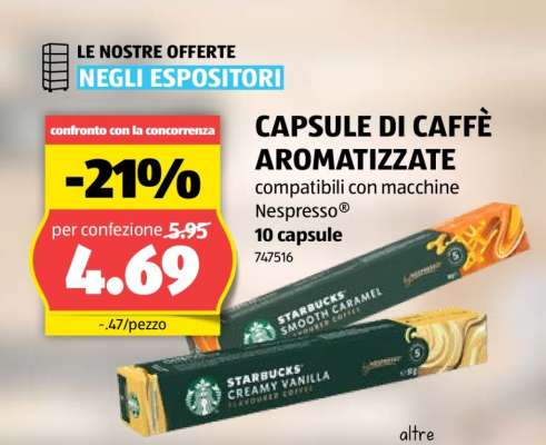 CAPSULE DI CAFFÈ AROMATIZZATE