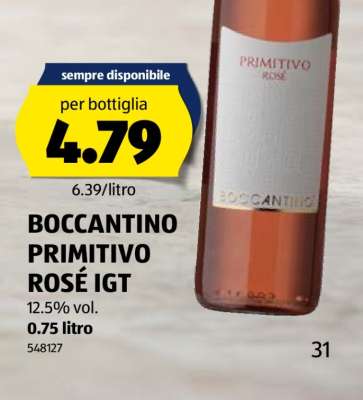 BOCCANTINO PRIMITIVO ROSÉ IGT