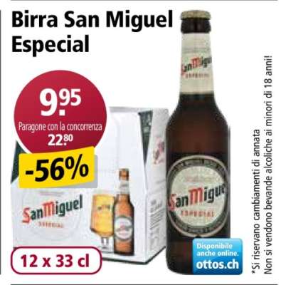 Birra San Miguel Especial