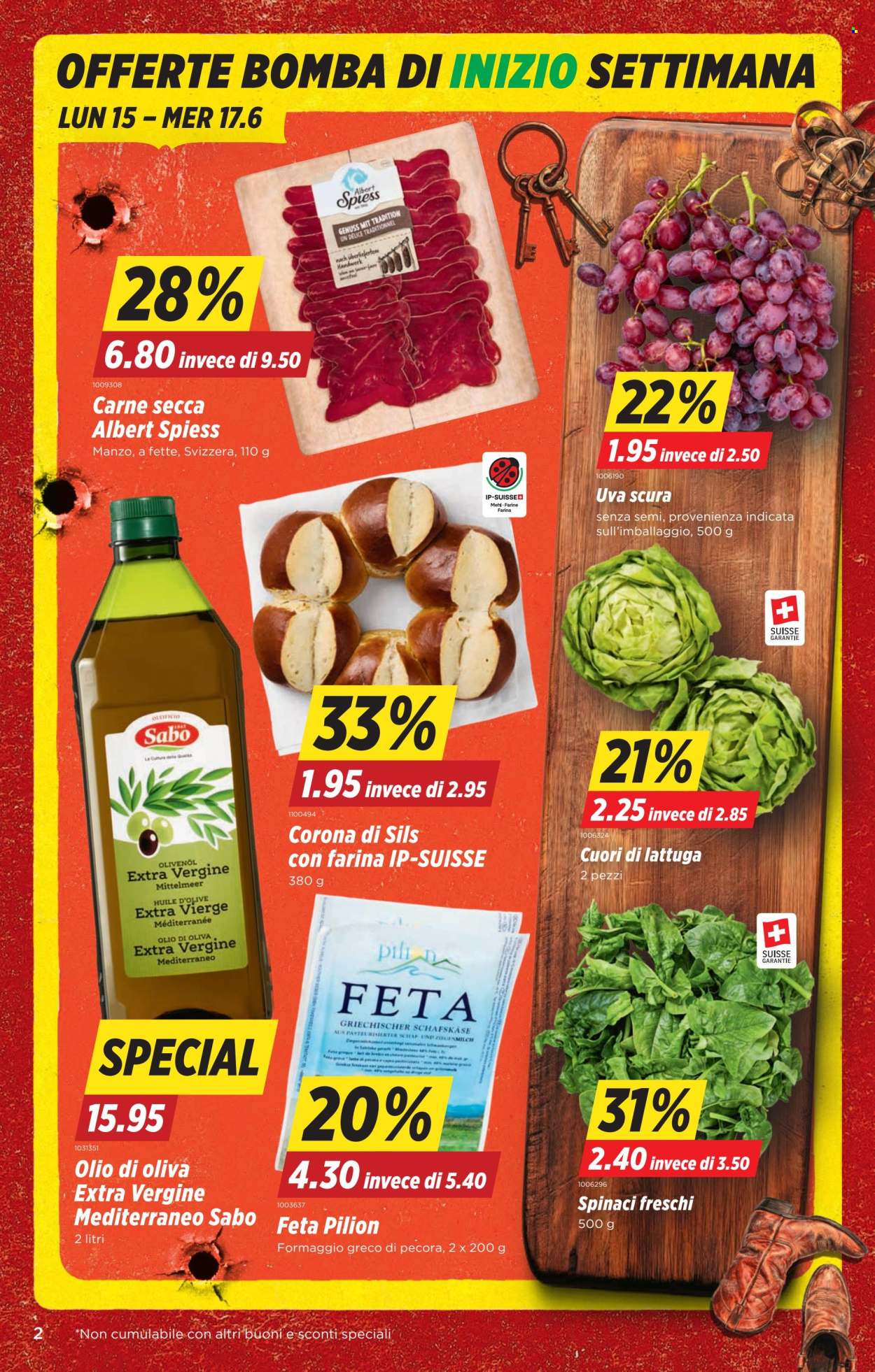 Volantino Denner - 11.6.2026 - 17.6.2026. Pagina 2. Pagina 2