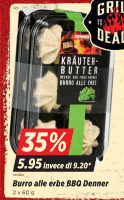 Burro alle erbe BBQ Denner