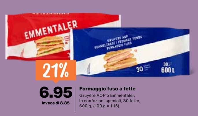 FORMAGGIO FUSO A FETTE