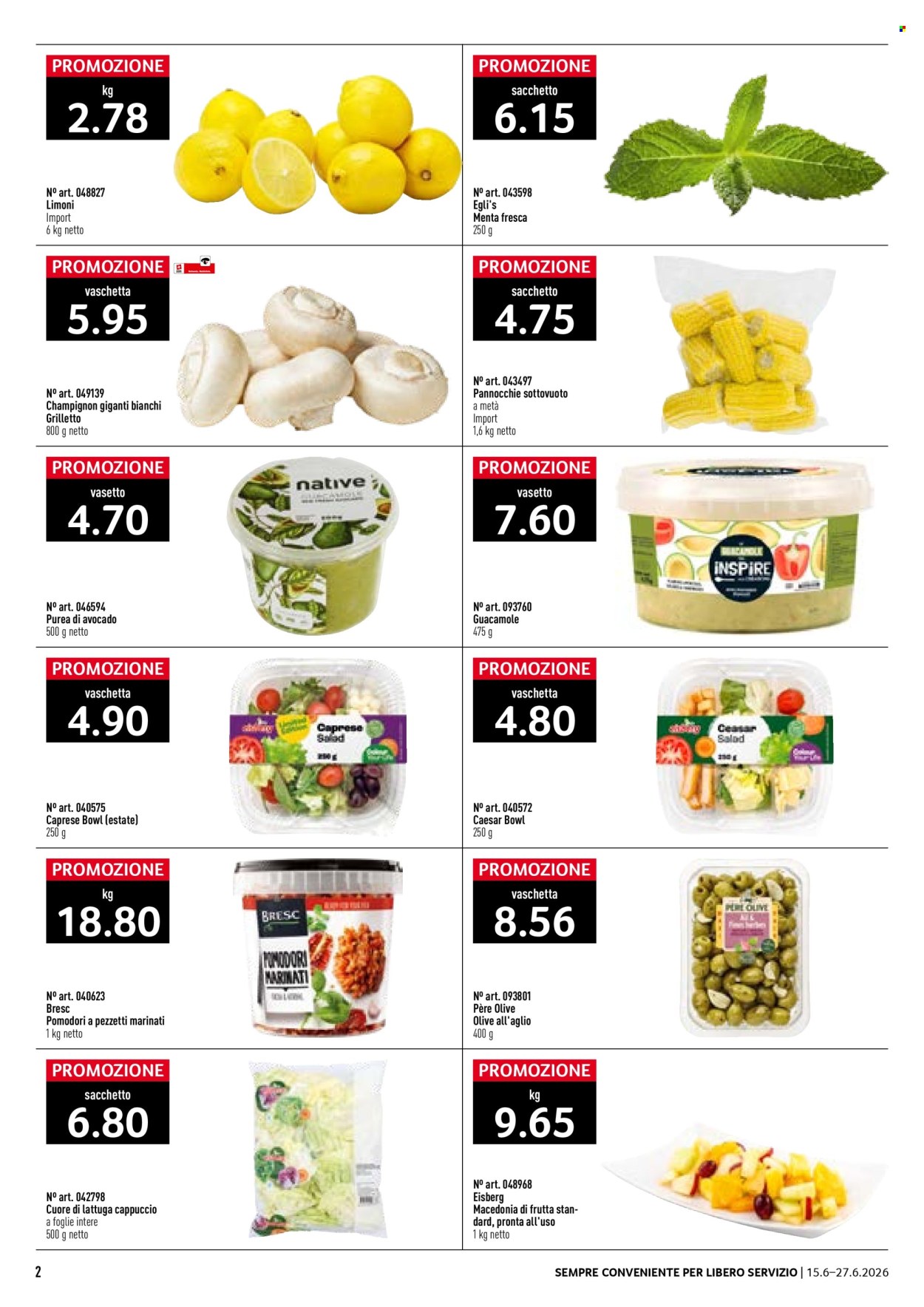 Volantino Prodega - 15.6.2026 - 27.6.2026. Pagina 2. Pagina 2