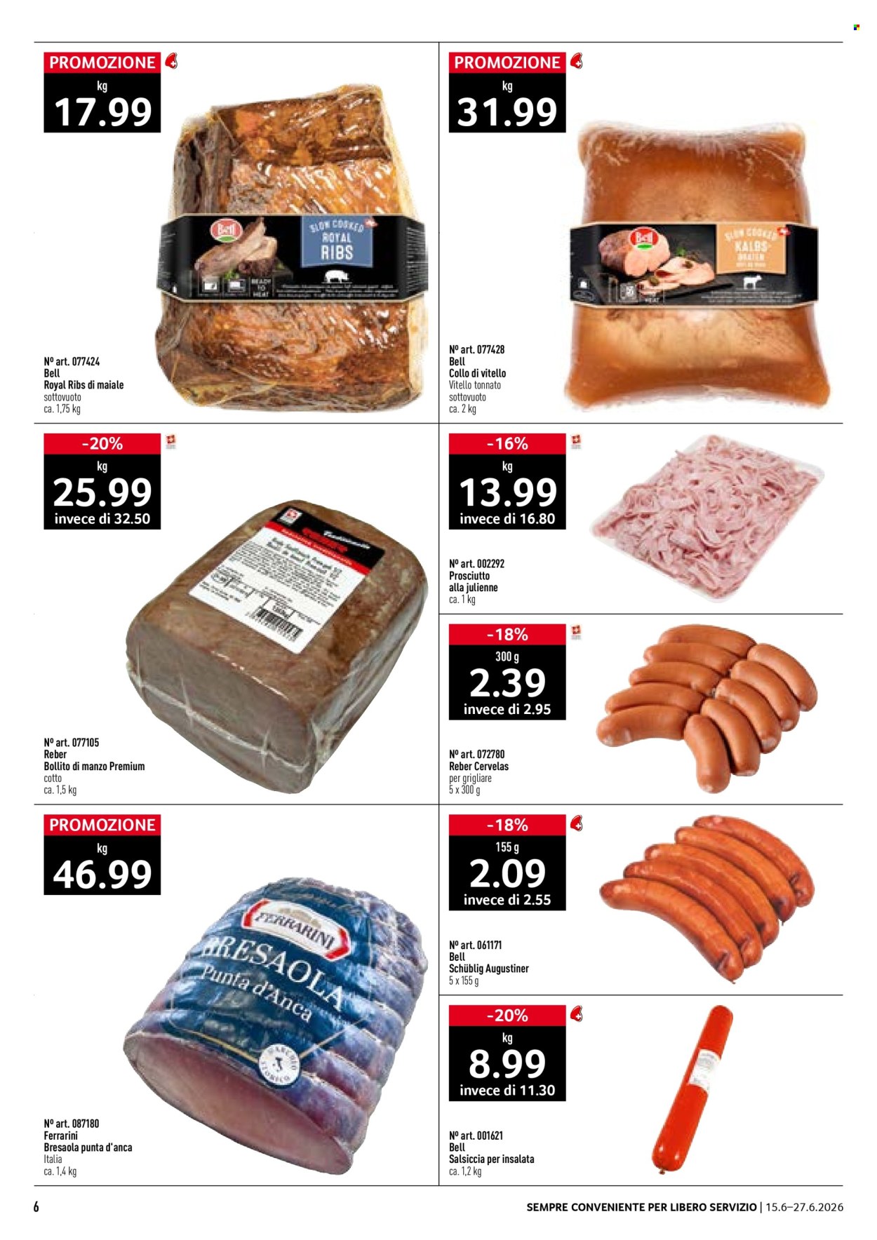 Volantino Prodega - 15.6.2026 - 27.6.2026. Pagina 6. Pagina 6