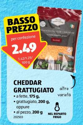 CHEDDAR GRATTUGIATO