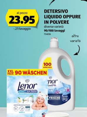 DETERSIVO LIQUIDO OPPURE IN POLVERE