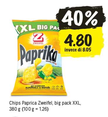 Chips Paprica Zweifel