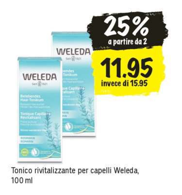 Tonico rivitalizzante per capelli Weleda