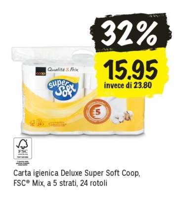 Carta igienica Deluxe Super Soft Coop