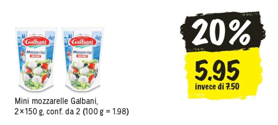 Mini mozzarelle Galbani