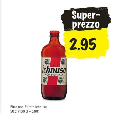 Birra non filtrata Ichnusa