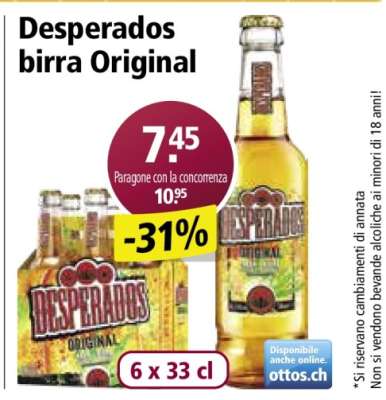Desperados birra Original