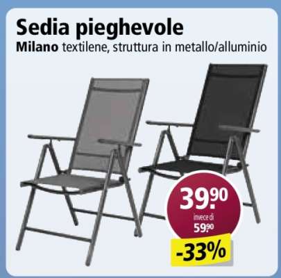 Sedia pieghevole