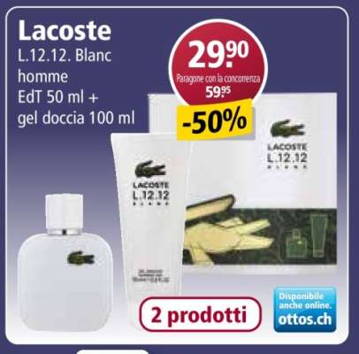 Lacoste L.12.12. Blanc homme