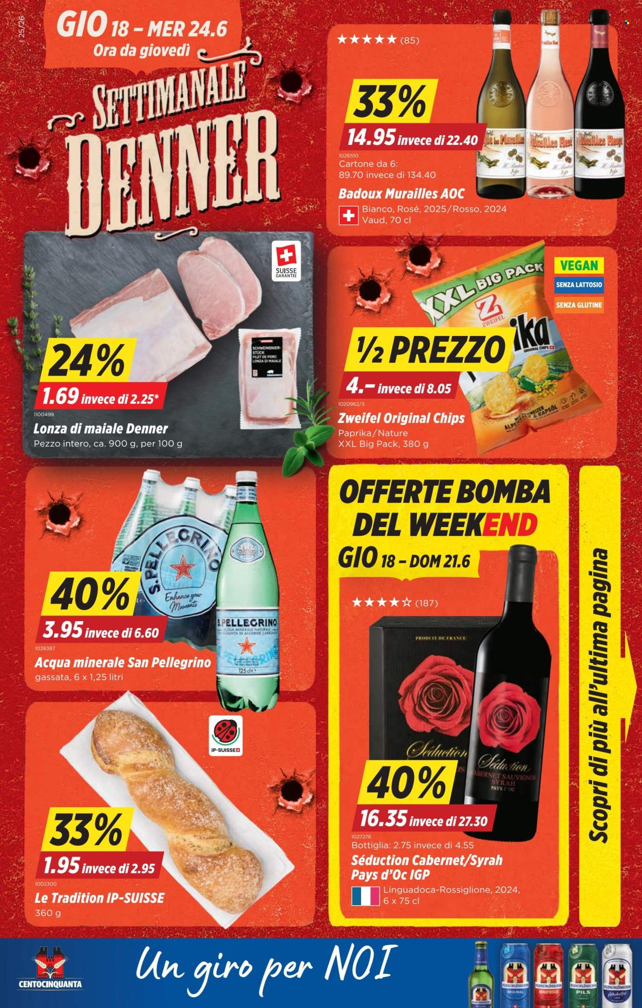 Volantino Denner - 18.6.2026 - 24.6.2026. Pagina 1. Pagina 1