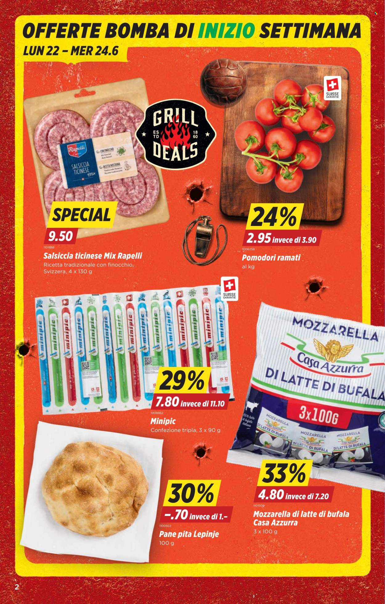 Volantino Denner - 18.6.2026 - 24.6.2026. Pagina 2. Pagina 2