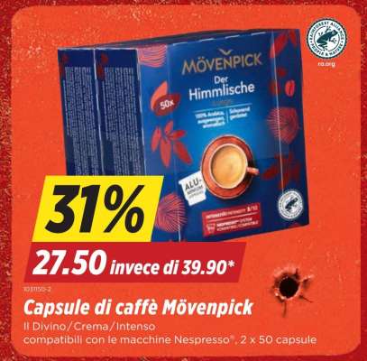 Capsule di caffè Mövenpick