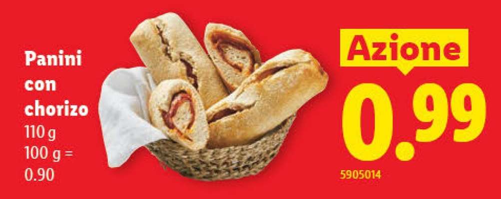 Panini con chorizo