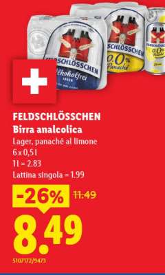 Feldschlösschen Birra Analcolica