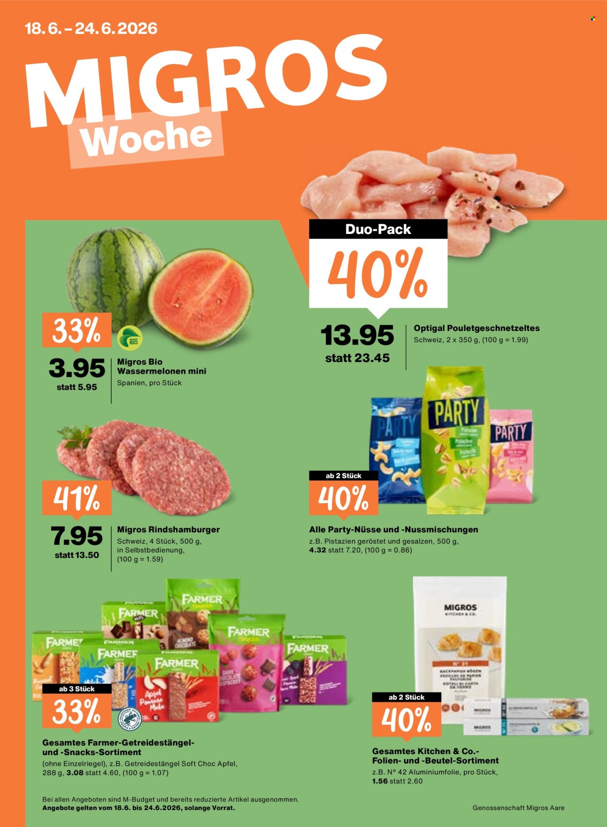 Volantino Migros - 18.6.2026 - 24.6.2026. Pagina 1. Pagina 1