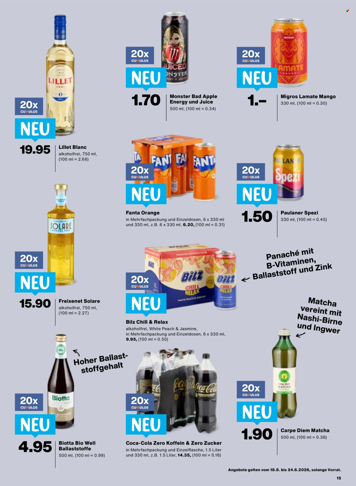 Volantino Migros - 18.6.2026 - 24.6.2026. Pagina 15. Pagina 15