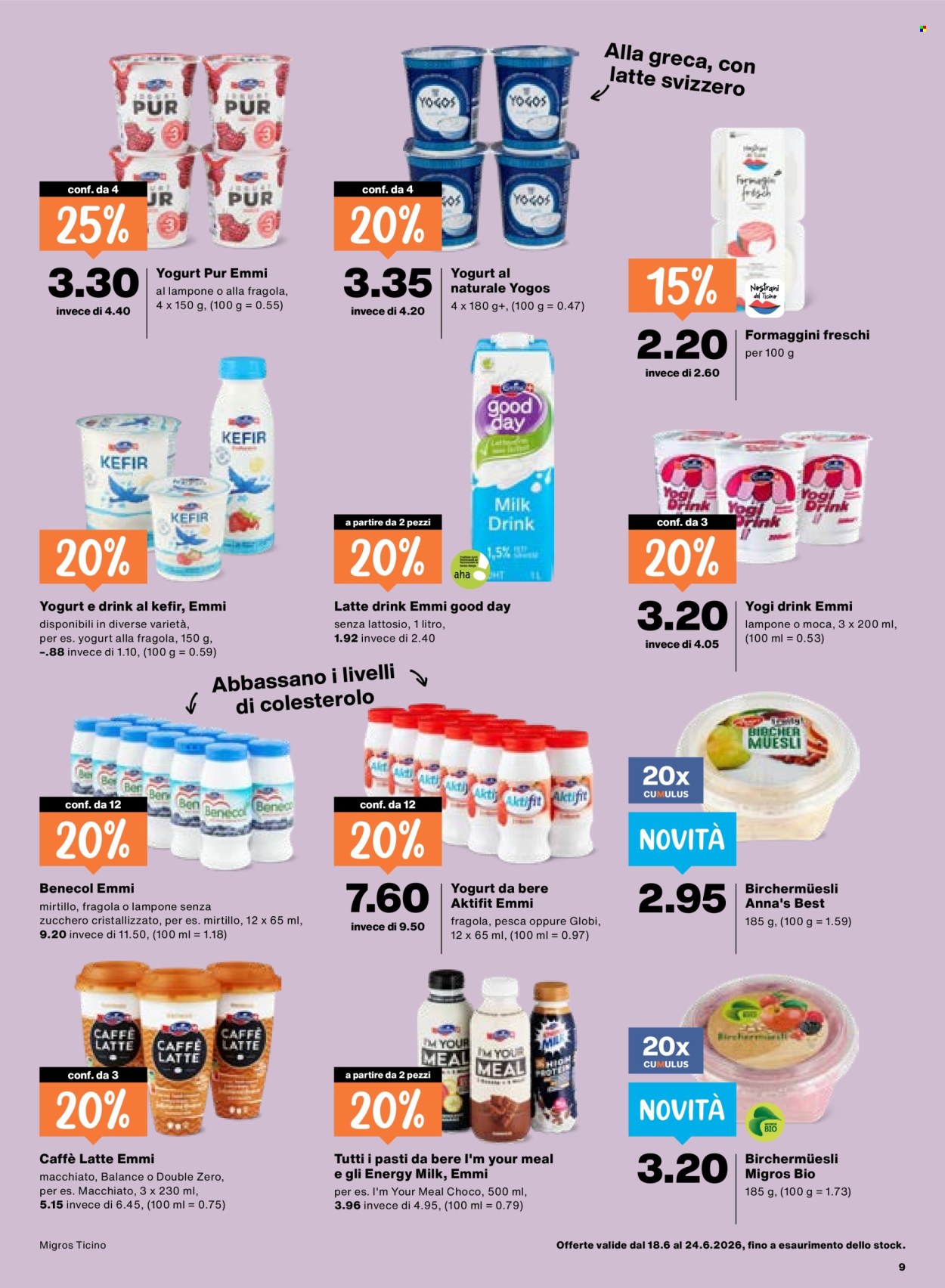 Volantino Migros - 18.6.2026 - 24.6.2026. Pagina 9. Pagina 9