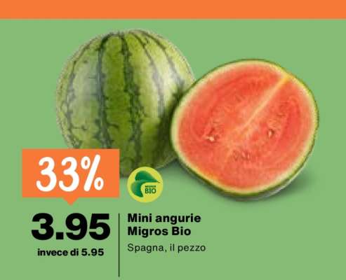 Mini angurie Migros Bio
