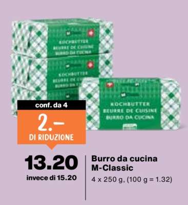Burro da cucina M-Classic