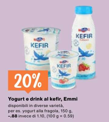 Yogurt e drink al kefir, Emmi