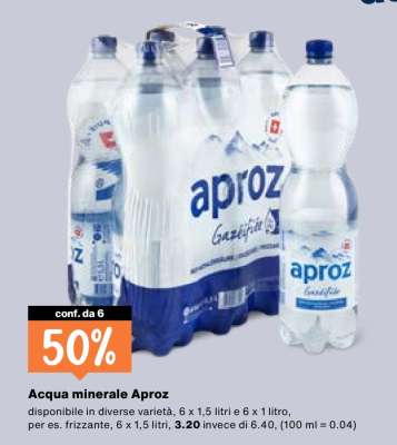 Acqua minerale Aproz