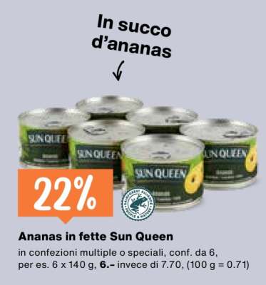 Ananas in fette Sun Queen