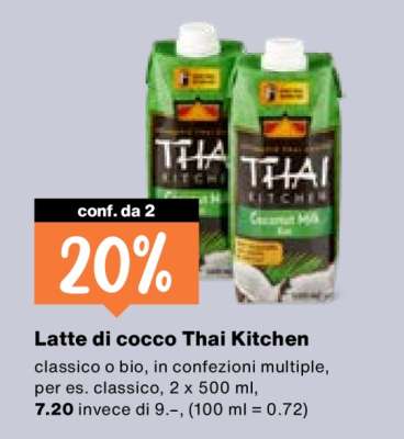 Latte di cocco Thai Kitchen